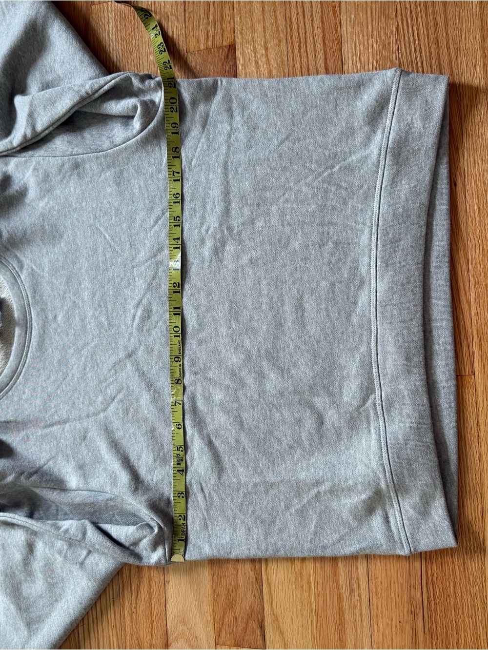 Olivaceous Gray Crewneck Sweatshirt Bubble Sleeve - Picture 4 of 6